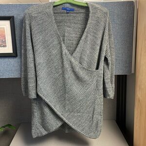 Gray knit lightweight sweater